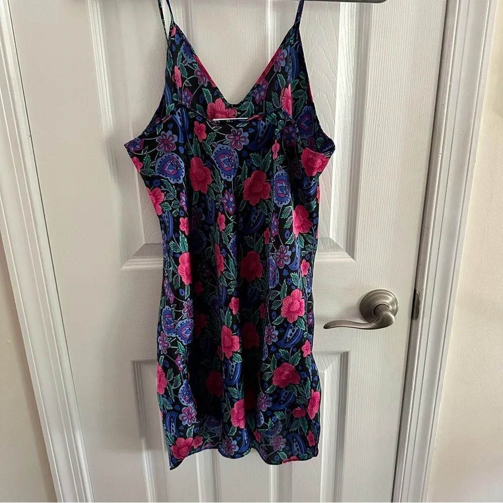 Inner Most Vintage Floral Satin Nighty Slip Dress Size Small - Picture 5 of 6